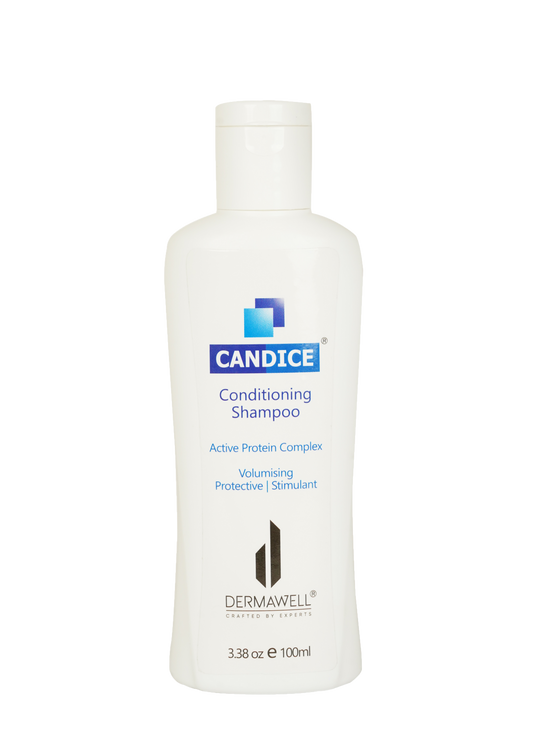 DERMAWELL Crafted By Experts Candice Conditioning Shampoo | Active Protein Complex | Volumising Protective | Stimulant | Protects Hair | For Unisex (Pack Of 1, 100ml)