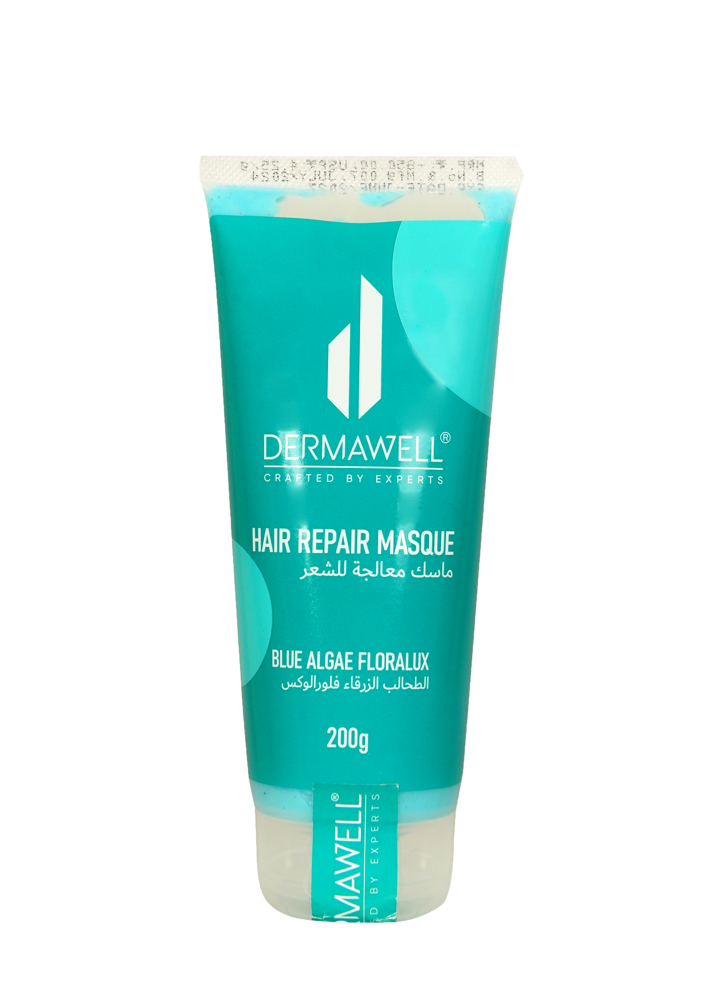 DERMAWELL Crafted By Experts Hair Repair Masque Blue Algae Floralux | Strengths Hair | Reduces Fizzy Ness | Hair Soft And Smooth | For Unisex (Pack Of 1, 200gram)