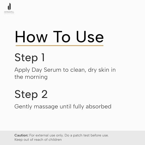 DERMAWELL Crafted By Experts Day Serum With 1% HA Serum & 3% Peptide Complex | Improves Appearance Of fine Lines & Wrinkles | Hydrates & Plumps Skin | For All Skin Type (Pack Of 1, 30ml)