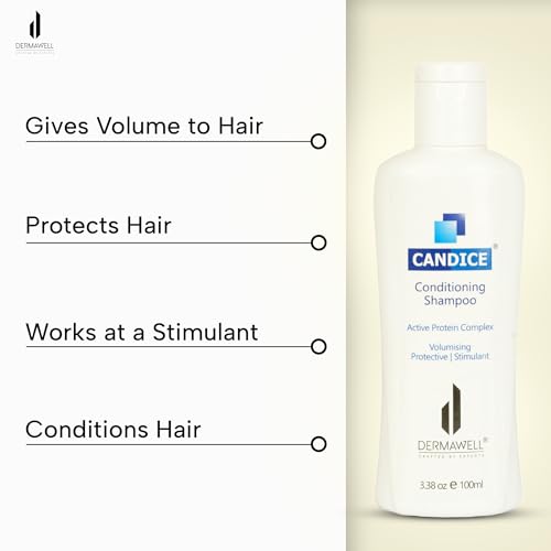 DERMAWELL Crafted By Experts Candice Conditioning Shampoo | Active Protein Complex | Volumising Protective | Stimulant | Protects Hair | For Unisex (Pack Of 1, 100ml)