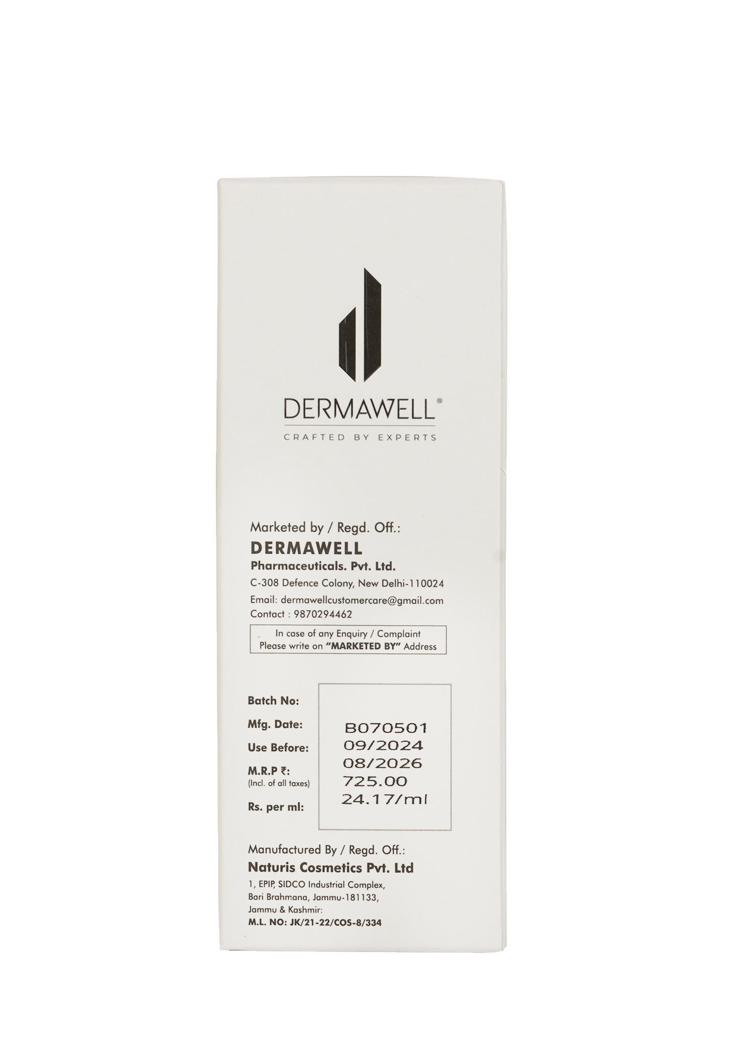 DERMAWELL Crafted By Experts Night Serum With Retinol For Anti Aging And Pigmentation | Helps Improve Skin Tone | For Unisex (Pack Of 1, 30ml)