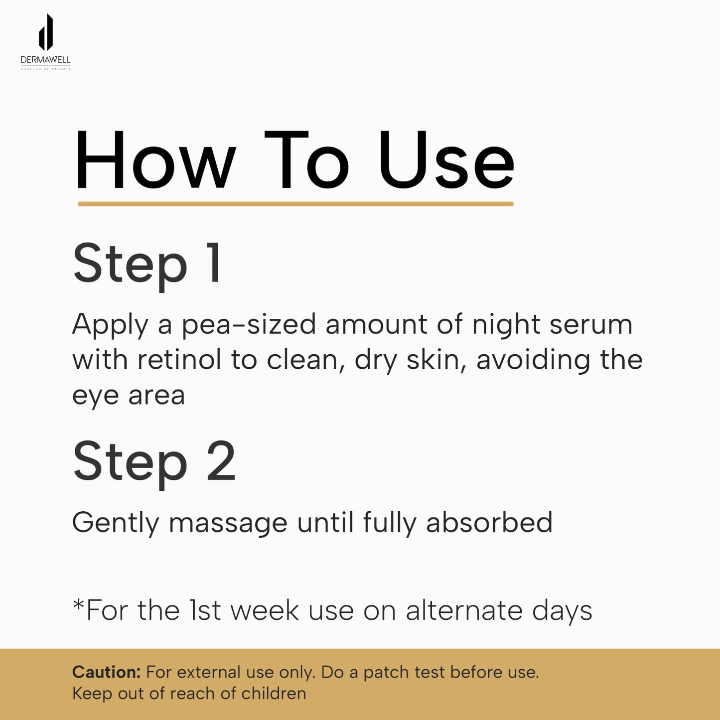 DERMAWELL Crafted By Experts Night Serum With Retinol For Anti Aging And Pigmentation | Helps Improve Skin Tone | For Unisex (Pack Of 1, 30ml)